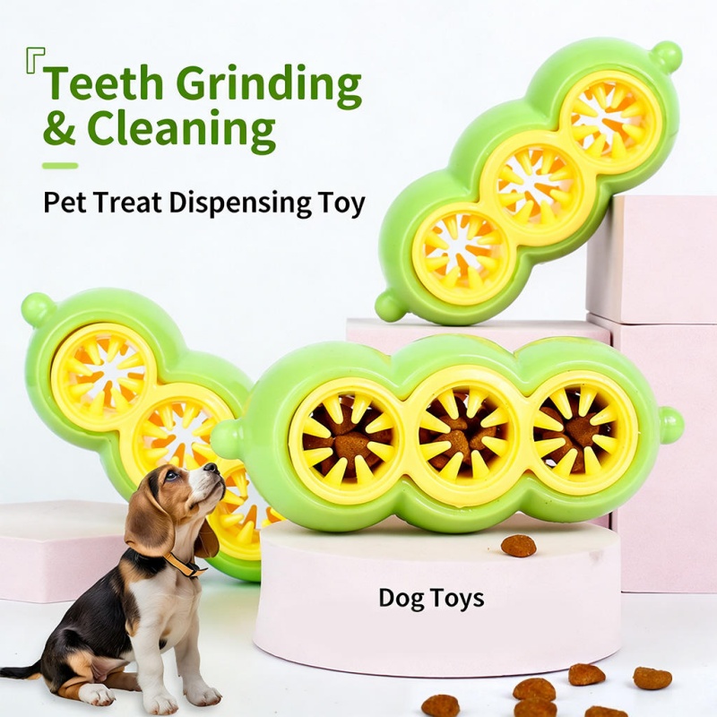 Rubber Treat Dispensing Dog Toy - Brinquedo interativo para cães, dispensador de