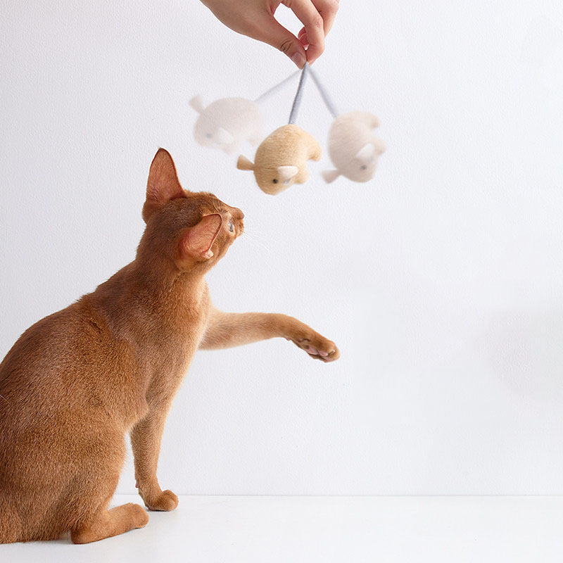 Brinquedos de Rato de Catnip d - Catnip Interactive Plush Mouse avaliação e preço