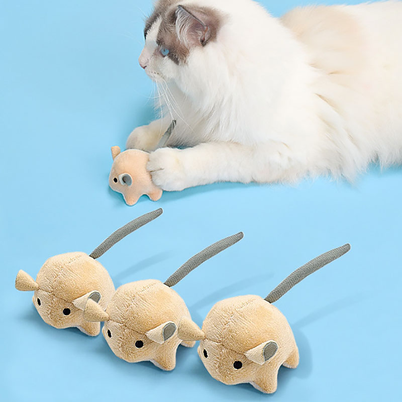 Brinquedos de Rato de Catnip d - Catnip Interactive Plush Mouse avaliação e preço