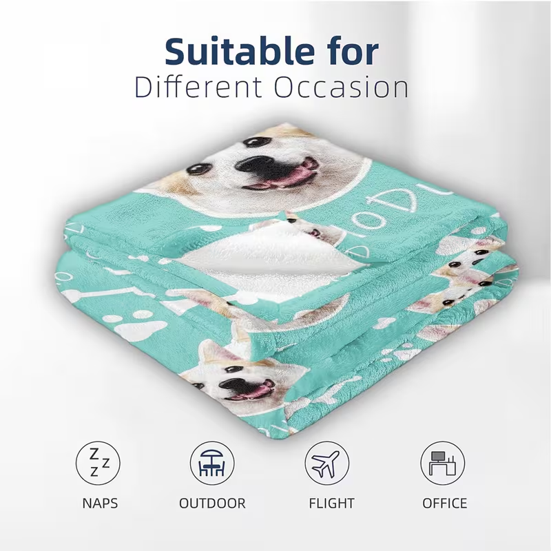 1 peça de manta personalizada  - Pet Beds avaliação e preço
